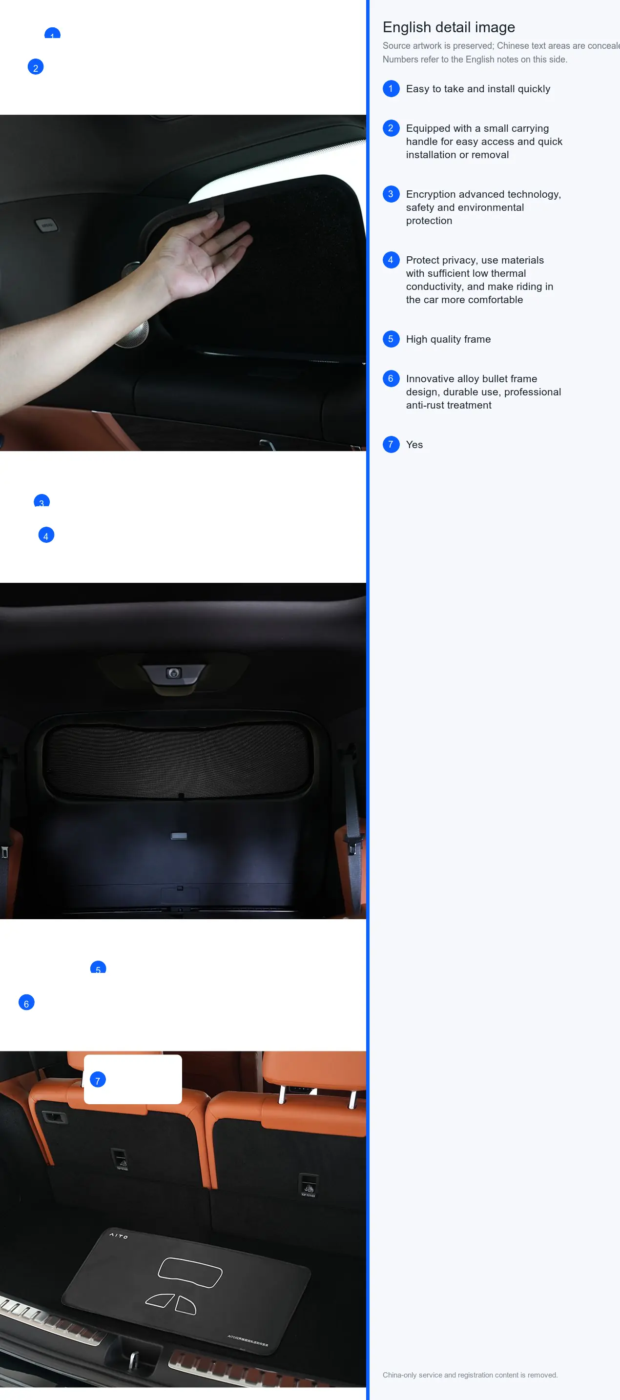 Half-Vehicle Privacy Sunshade detail image 2