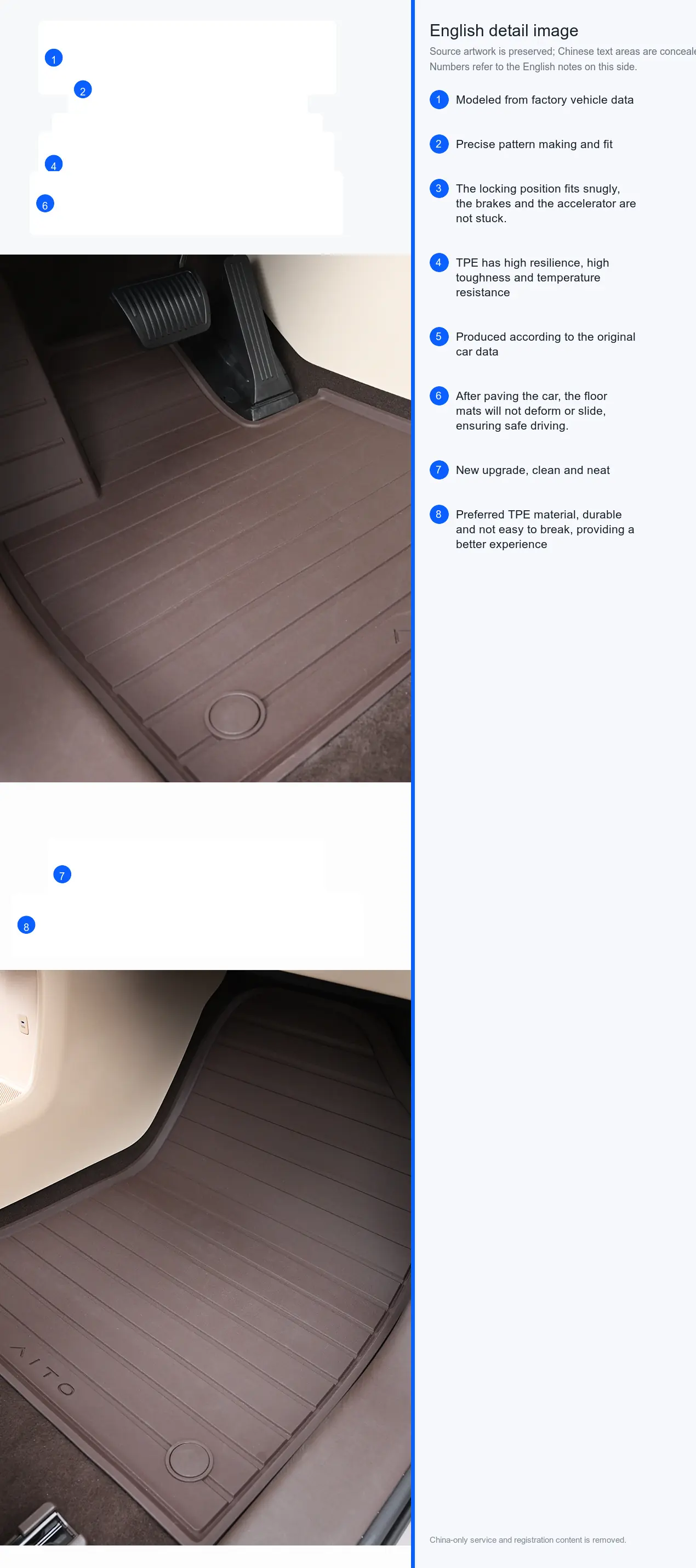 TPE Single-Layer Floor Liner detail image 2