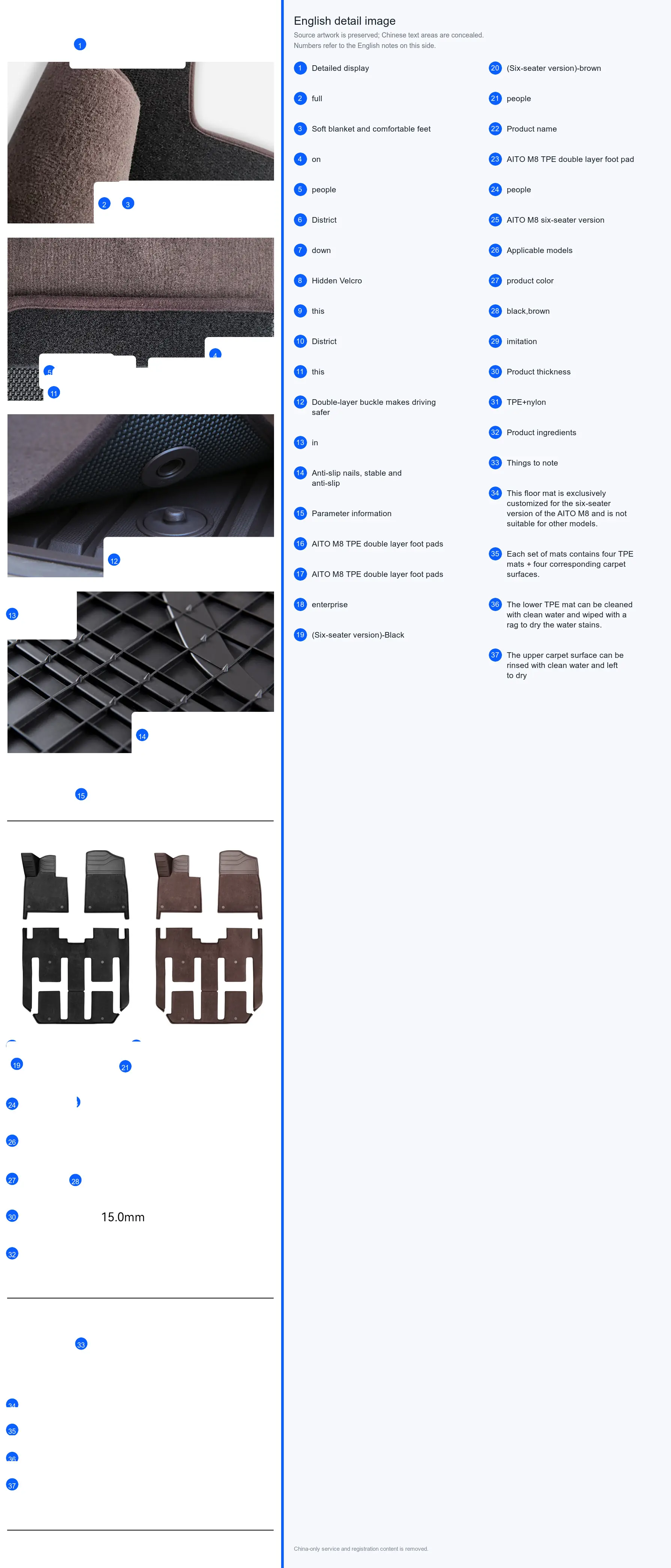 TPE Dual-Layer Floor Liner detail image 3