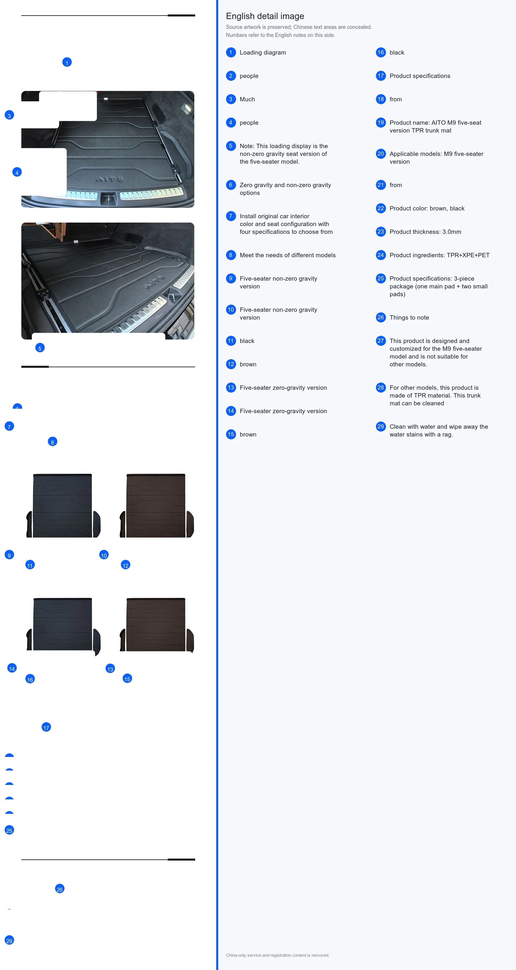TPR Trunk Liner detail image 3