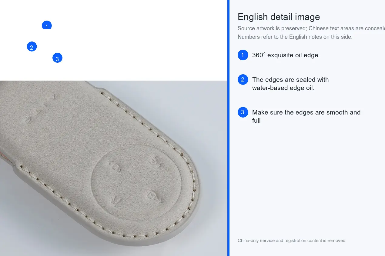 Leather Key Cover detail image 4