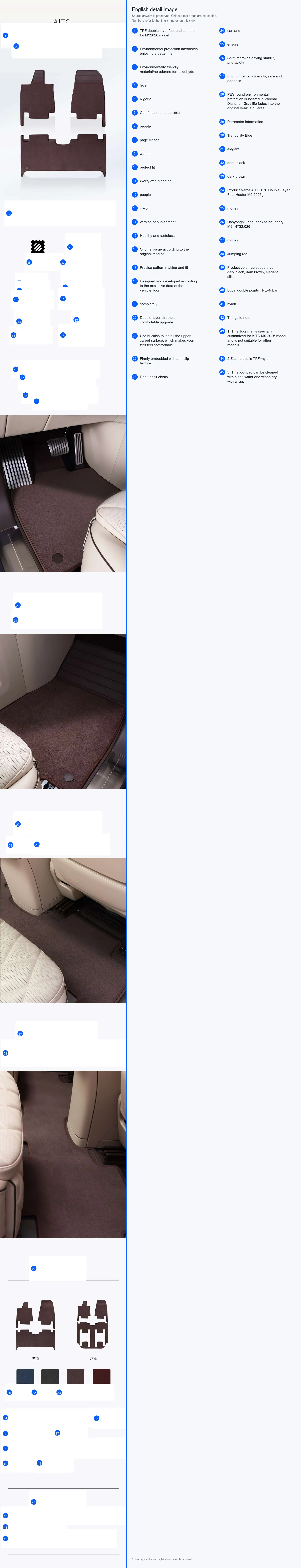 TPE Dual-Layer Floor Liner detail image 1