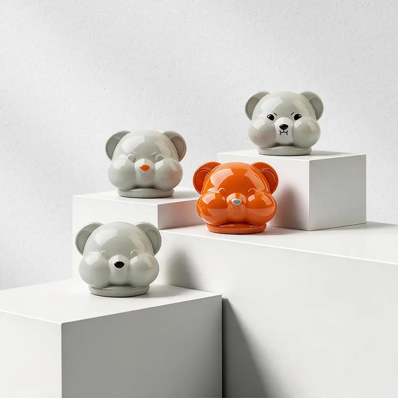 Bear Puffed-Cheek Valve Cap
