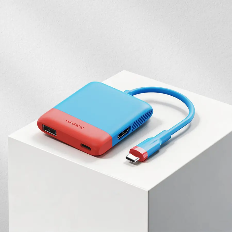 Game Capture Dock — Red / Blue